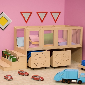 Mezzanine for children, furniture for children, furniture for kindergarten,